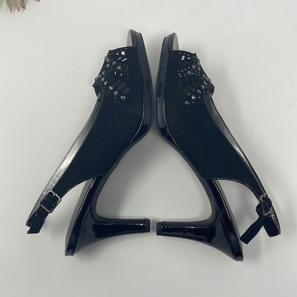 Karen Scott Womens Brooke Faux Suede Slingback Pumps Size 7.5W - Picture 8 of 13